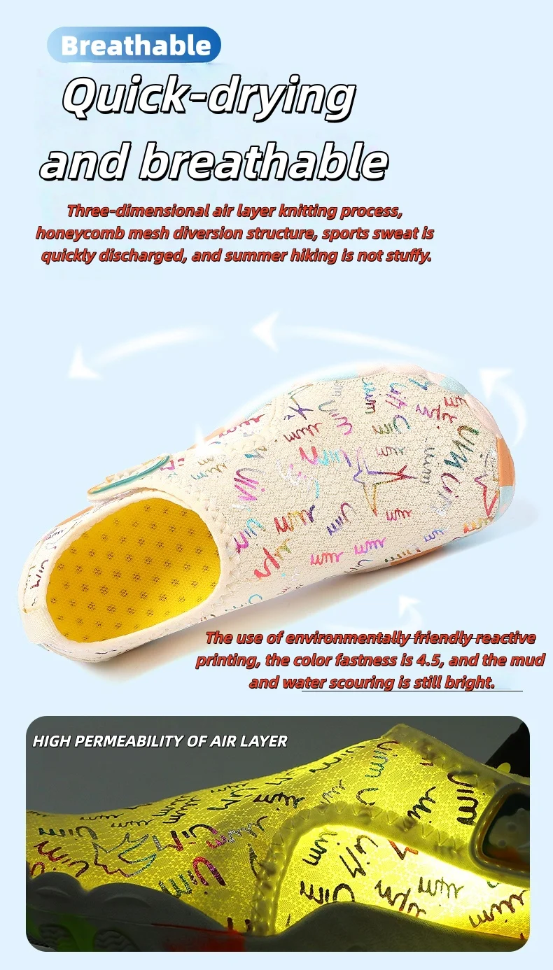 Youth & Adult Quick Dry Aqua Shoes, Non-Slip Barefoot Water Socks for Beach, Swimming, Hiking, and Camping