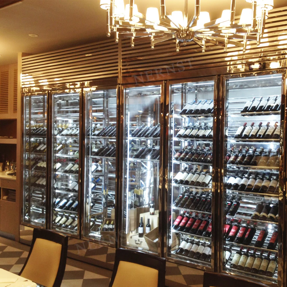 Wholesale High Quality Stainless Steel Electric Glass Display Wine Cellar Cooling Unit Fridge Refrigerator Red Wine Cooler - Image 6