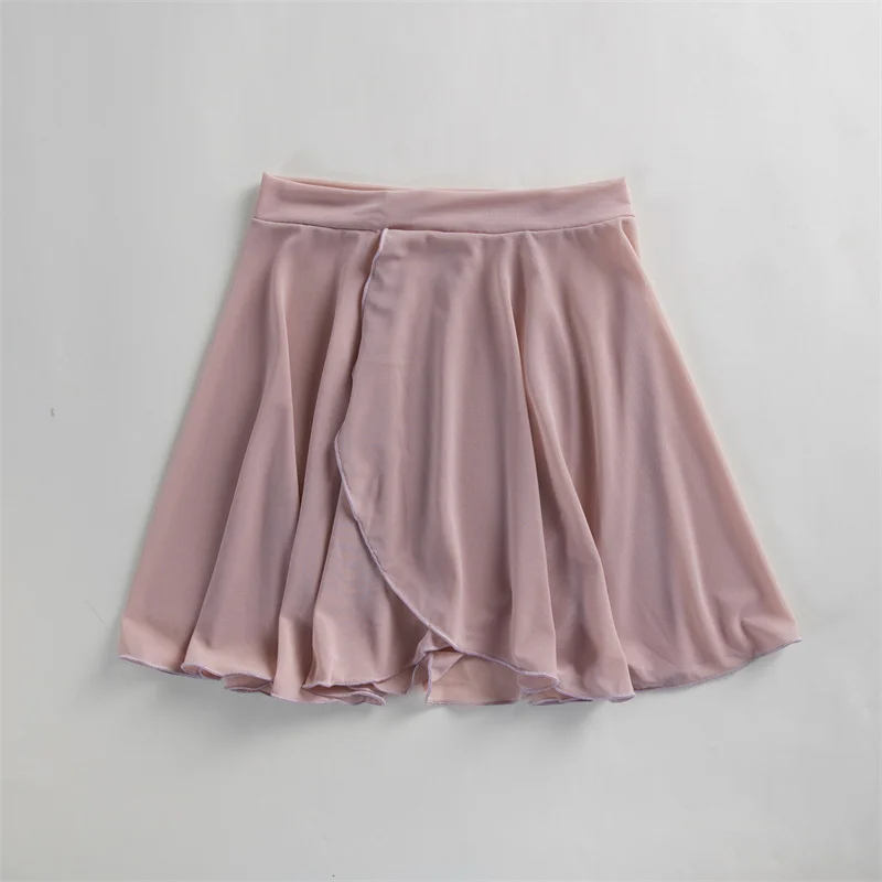 Mesh Spandex Girls Women Adult Yoga Ladies Sports Wear Ballet Dance Skirts
