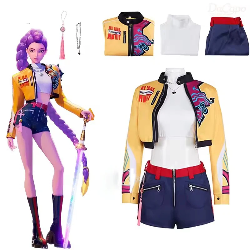 Costume K-pop Pour Enfant - Rumi Mira Zoey - Cosplay Complet + Accessoires - Pour Noël, Carnaval, Fête, Convention