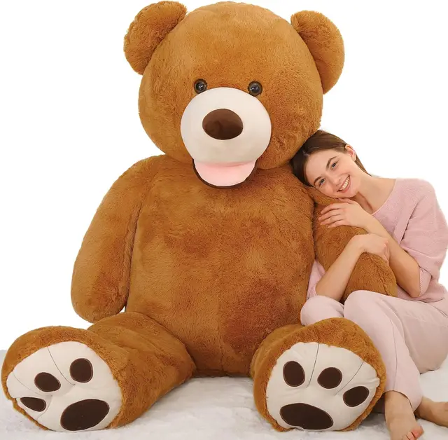 MaoGoLan Giant Teddy Bear 6 Feet Tall, Valentines Big Teddy Bear Stuffed Animal, Adorable Human Size Teddy Bear Plush For Lover 1 MaoGoLan Giant Teddy Bear 6 Feet Tall, Valentines Big Teddy Bear Stuffed Animal, Adorable Human Size Teddy Bear Plush For Lover 1