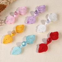 5 Pairs Chinese Knot Button Cheongsam Buttons Tang Suit  with Faux Jade Bead Knot Fastener DIY Handcraft Clothing Accessory 1