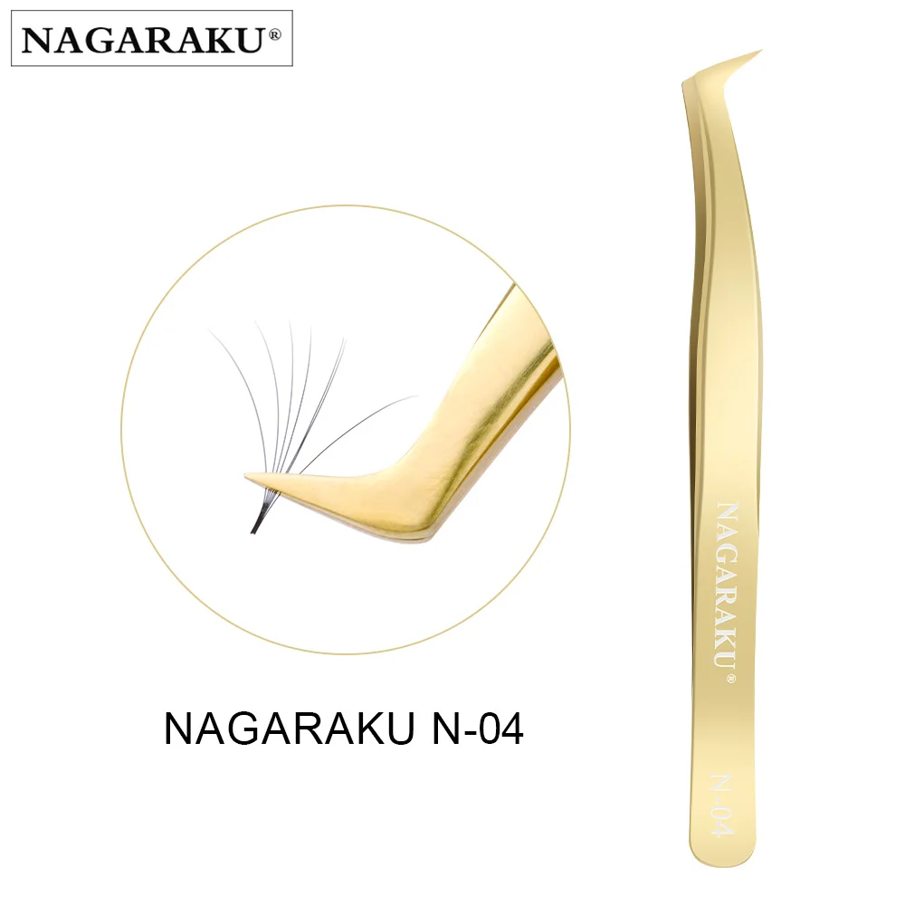 NAGARAKU 20 PCs N-series Tweezers For Eyelash Extension Fans-making Tweezers Volume Fans Eyelash Tweezers 3D Accurate Tweezers 5