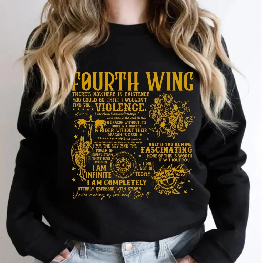 

Basgiath War College Sweatshirt Women Long Sleeve Pullovers Vintage Hoodies Women Long Sleeve Pullovers Vintage Hoodies