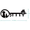 1pc Metal Wall Mounted Storage Rack Dog Cat House Design Key Holder, Wall Hanging Storage Key Holder Towel Rack Wall Hanging 2