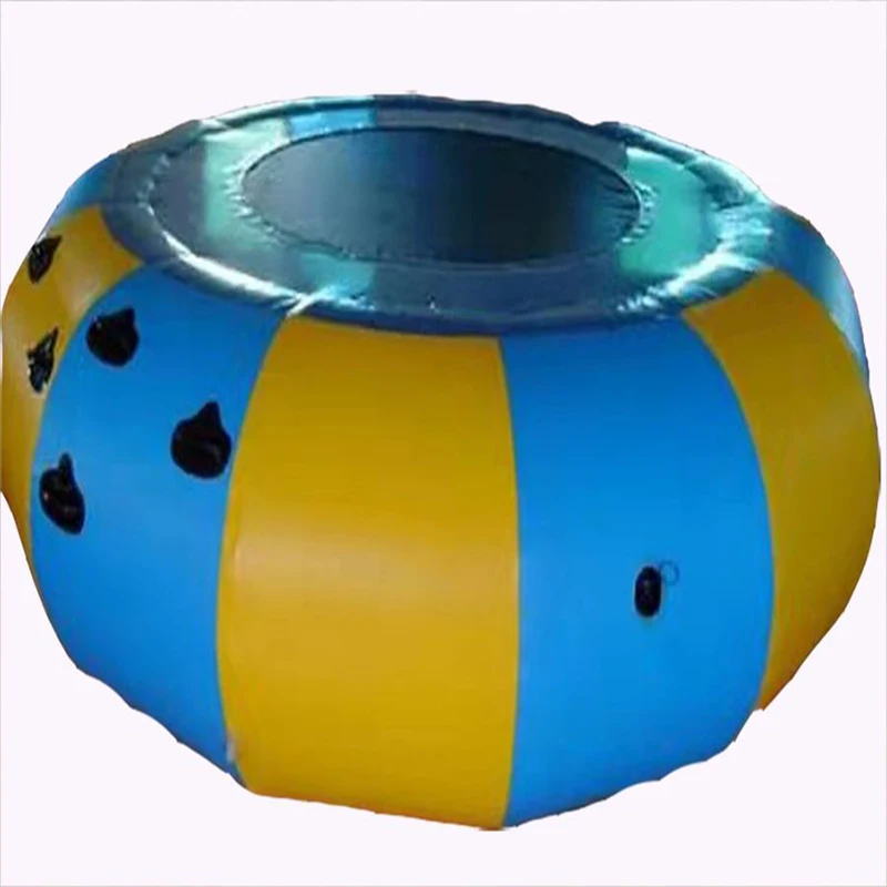 Trampolín de agua flotante inflable para parque acuático, trampolín de