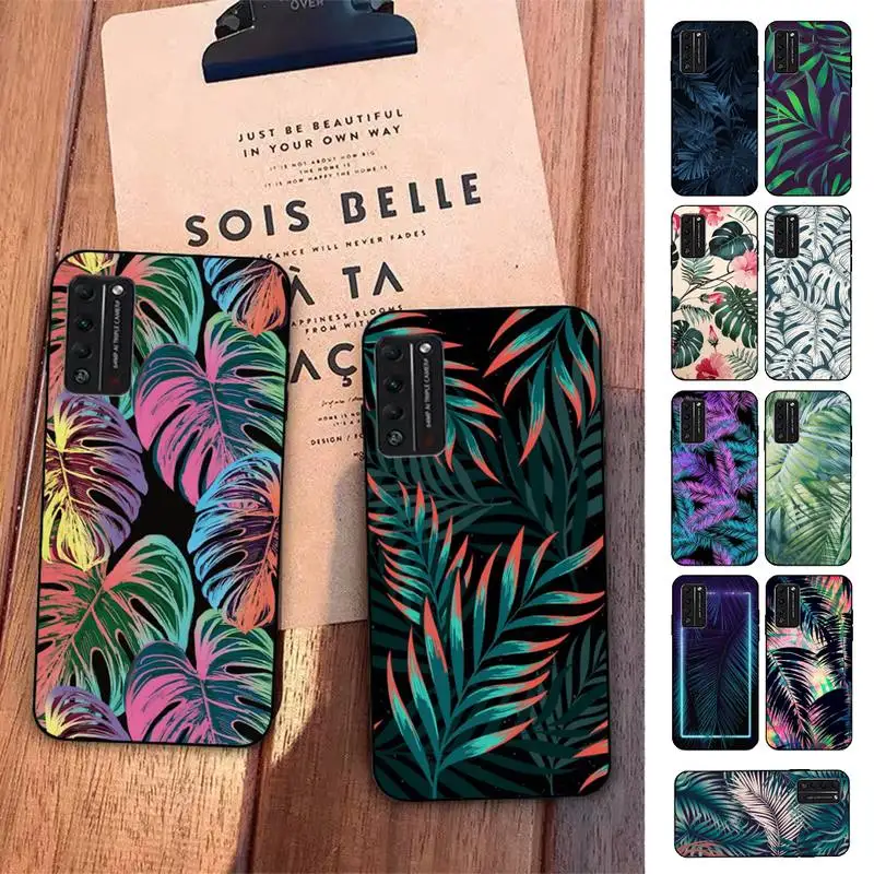 

Palm Tree Leaves Phone Case for Huawei Honor 10 i 8X C 5A 20 9 10 30 lite pro Voew 10 20 V30