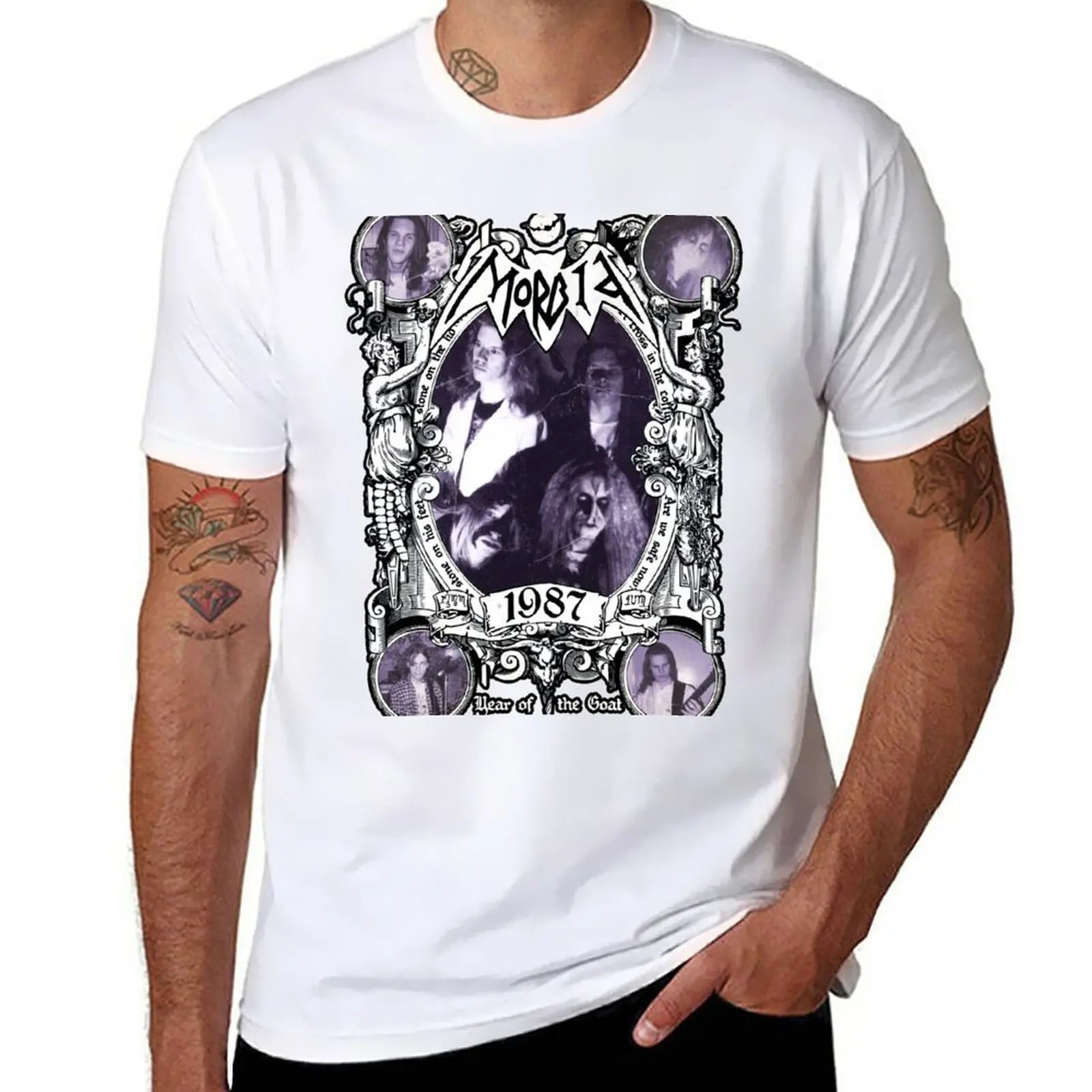 

New Year of the Goat by Morbid - Classic Old School Swedish Black Metal T-Shirt sublime t shirt mens t shirts pack