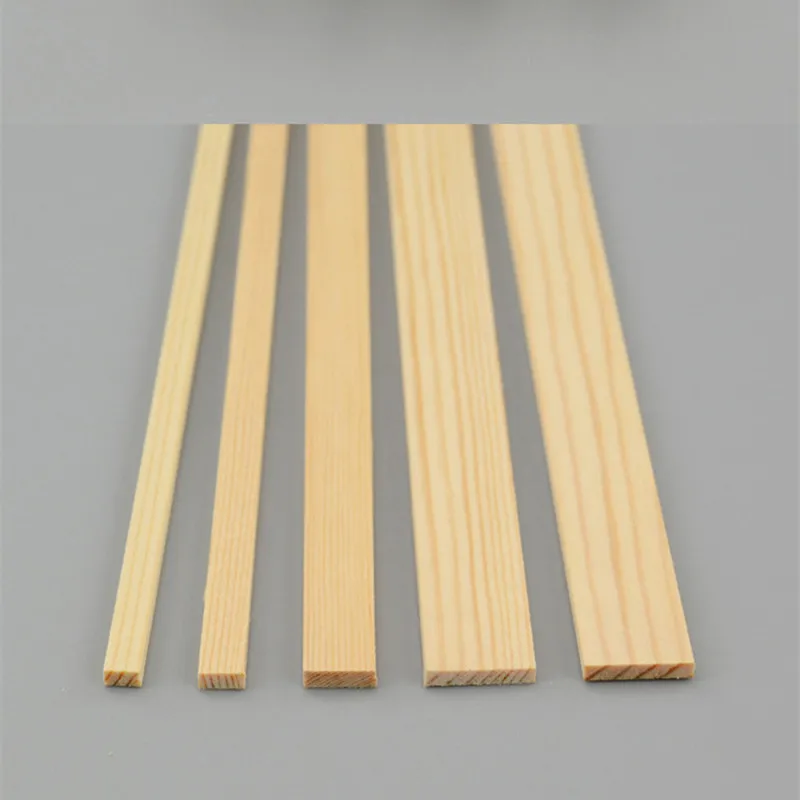 10-100pcs 3mm 4mm 5mm 6mm 12mm Wooden Stick Strip Modeling For DIY
