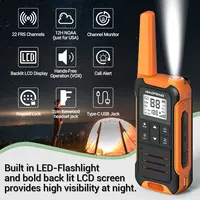 2PCS Baofeng F22 Walkie Talkie Portable Mini Communication Radio Profesional PMR446 /FRS Talkie Walkies Transceiver Radio 2