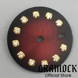 Multicolor Sunburst Gradient Watch Dial with Diamond Markers and Date Window for Automatic Women's Watch (10)