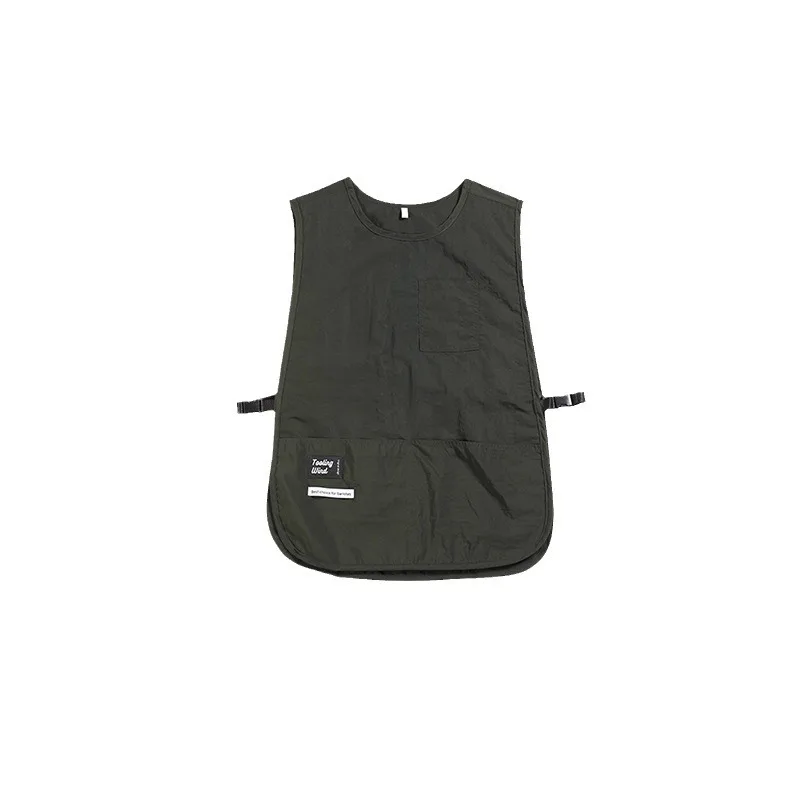 Apron Waterproof and Oil-proof Kitchen Catering Coverall for Men Coffee Milk Tea Dessert Shop Work Clothes for Women