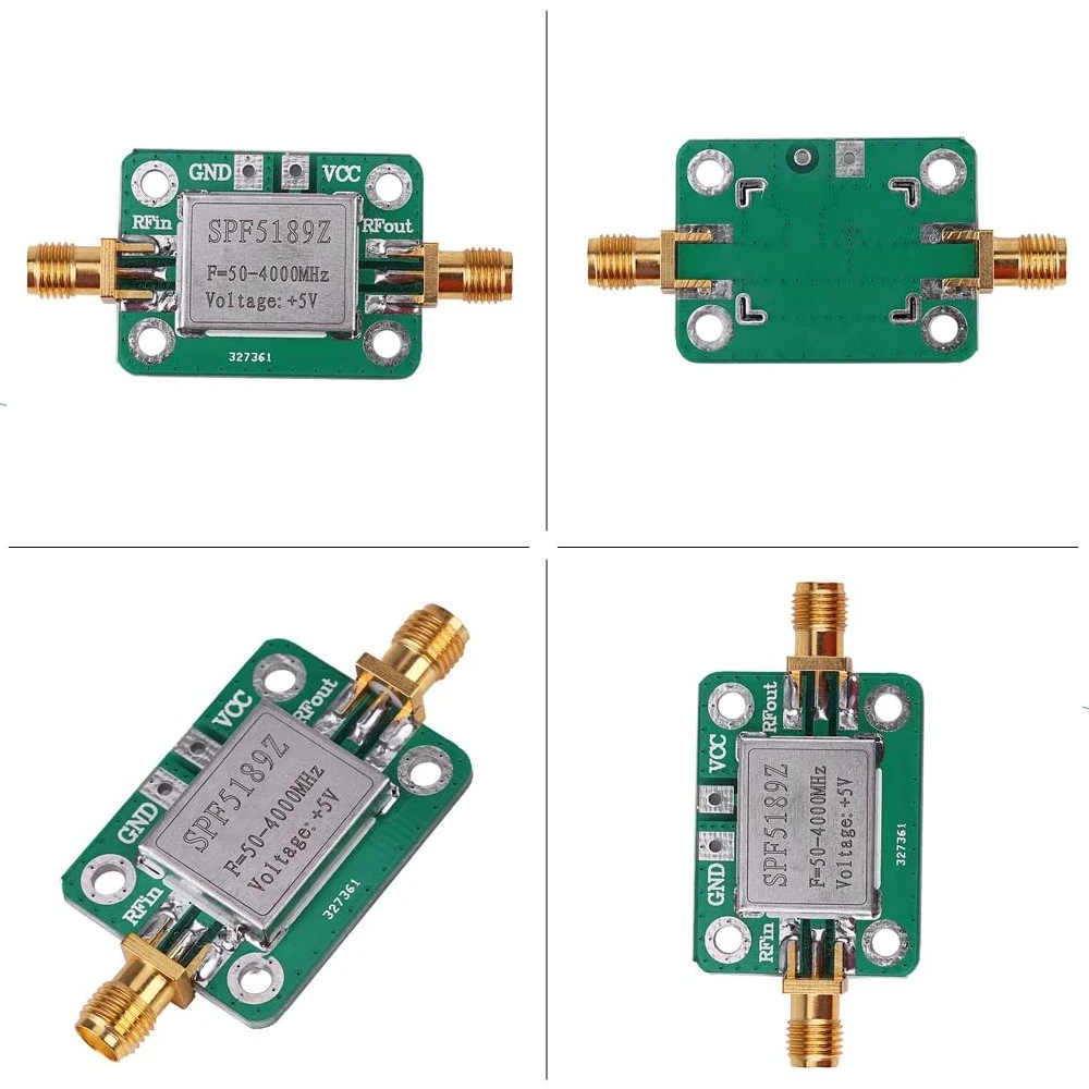 RF Amplifier NEW-RF Amplifier Low Noise LNA 50 to 4000MHz SPF5189Z for Amplifying FM HF VHF UHF Radio Signal