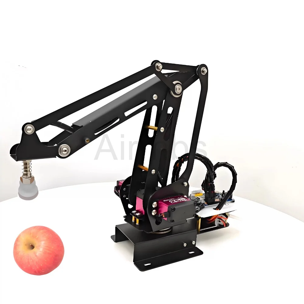 아두이노 4 DOF 로봇 암 매니퓰레이터 기계식 팔 25KG 디지털 서보 모터 에어 석션 펌프 DIY 로봇 장난감