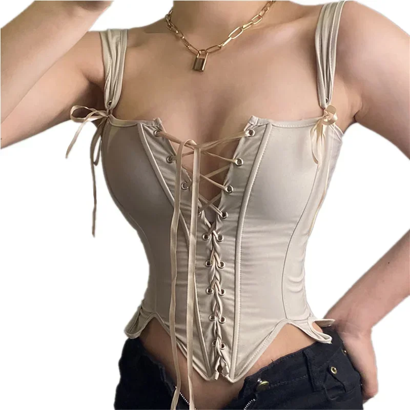 Corset Bustier Top Waist Corset Body Shaper Lace Corset