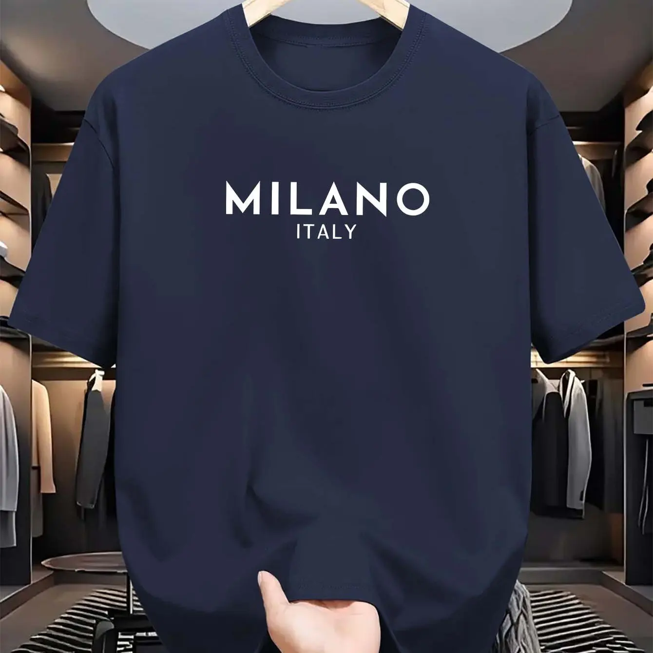 Milano Logo Cotton Tシャツ S2f7766340cbd4802b0325b85eda63