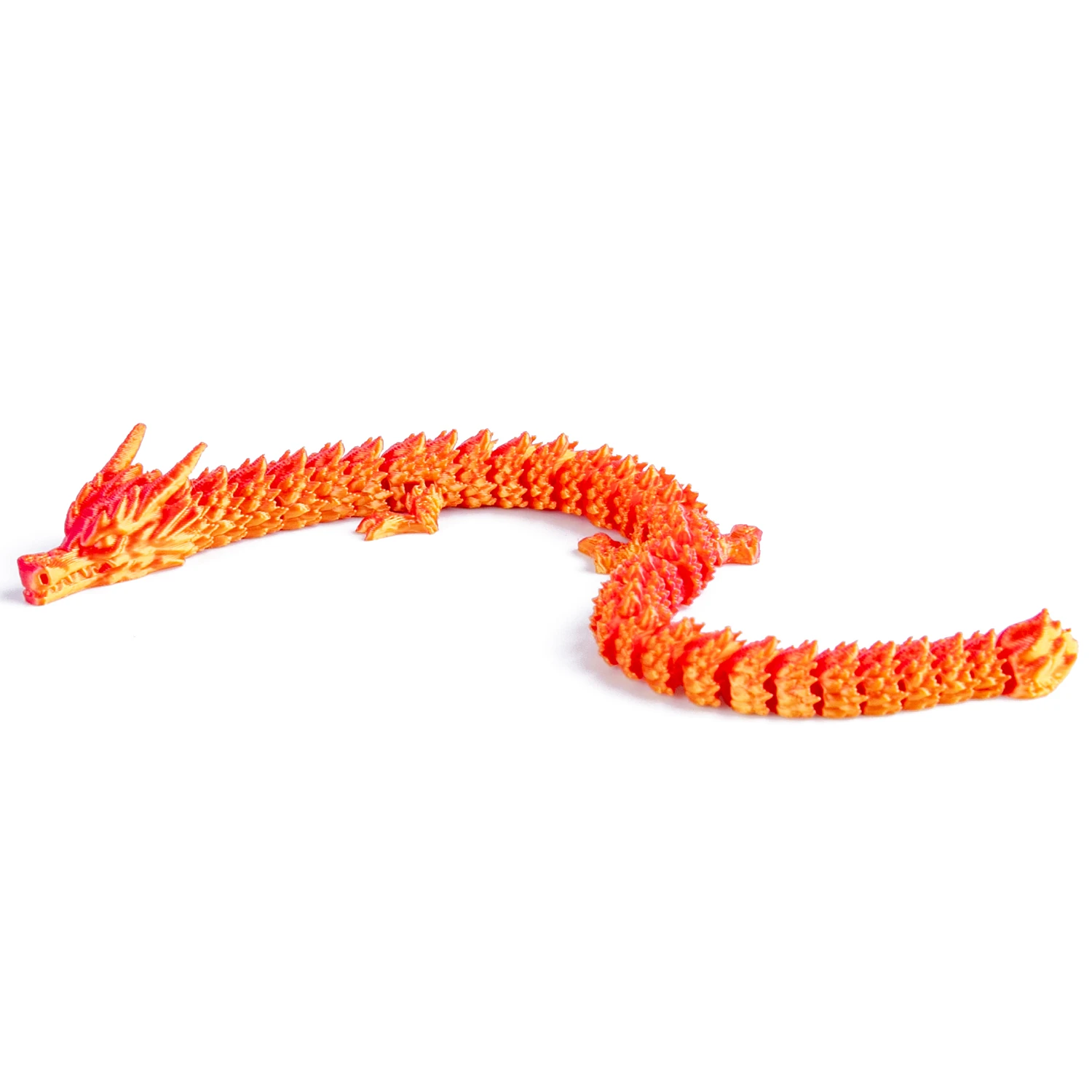 Vibrant 3D Dragon Toy with Articulated Joints - Fun Poseable Figure for Holiday Pranks and Novelty Gifts