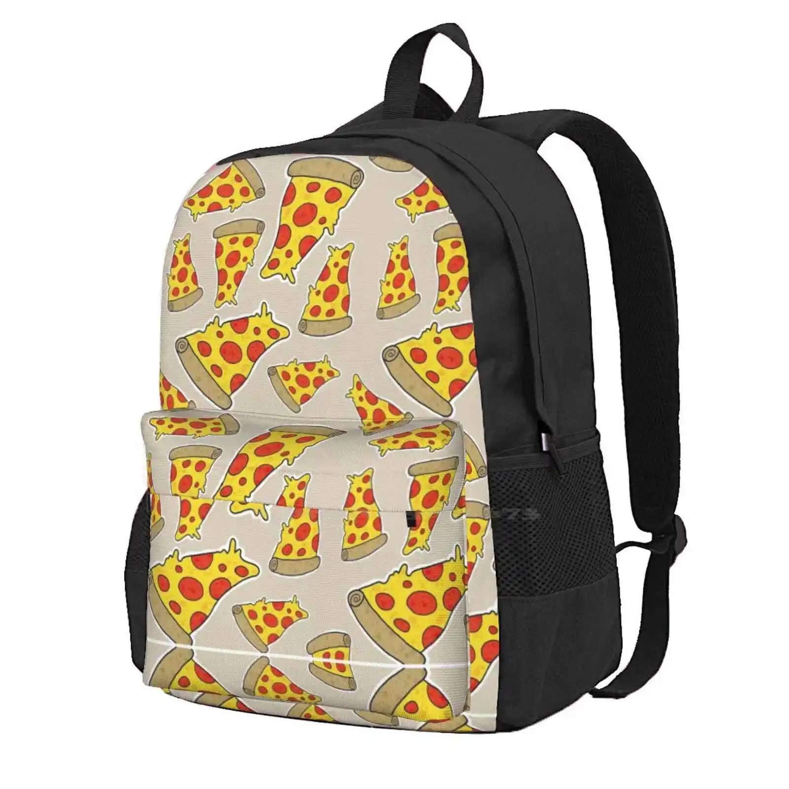 

Pizza Pattern Women Men Teens Laptop Travel School Bags Pizza Food