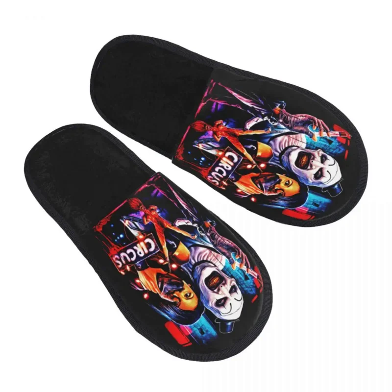 

Halloween Clown Horror Movie Terrifier House Slippers Soft Warm Memory Foam Fluffy Slipper Indoor Outdoor Shoes