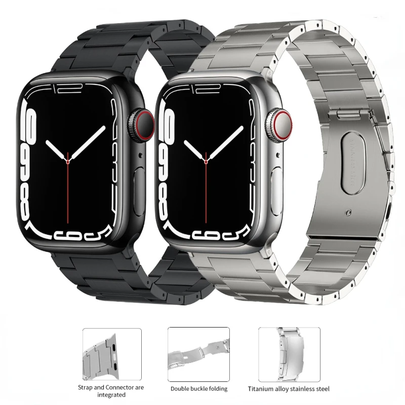 Titanium Metal Strap for Apple Watch Ultra 49mm Lightweight bracelet wristband iWatch 8 7 6 5 4 SE 45mm 41mm 44mm 42mm 40mm 38mm