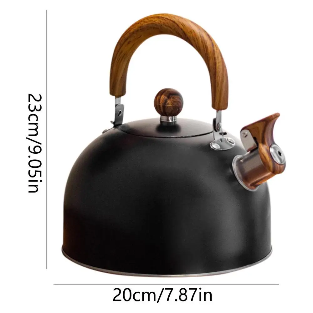 Flat Bottom Whistle Kettle European Stainless Steel Large Capacity