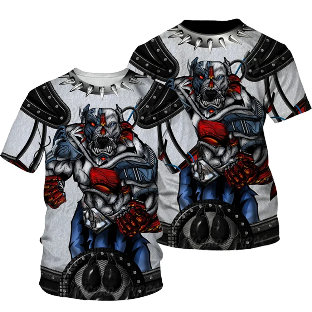 Camiseta con cuello redondo y estampado 3D para hombre, pantalón corto informal de manga corta, jersey de gran tamaño, ropa de calle a la moda para hombre