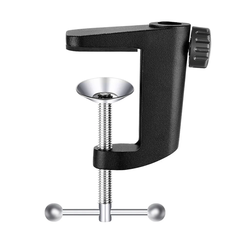 Shape Desk Table Mount Clamp Microphone Stand Scissor Arm Bracket Desktop Lamp Holder