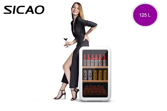 White Wine Cooler Humidor Wine Bottle Fridge Celler Refrigerator Cabinet for Home