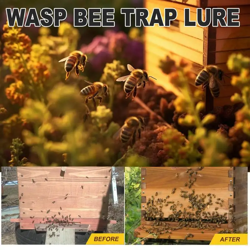 30ml Bee Bait Bee Queen Pheromone Catching Lure Bait Swarm Commander Honey Hive Attract Outdoor Beekeeping