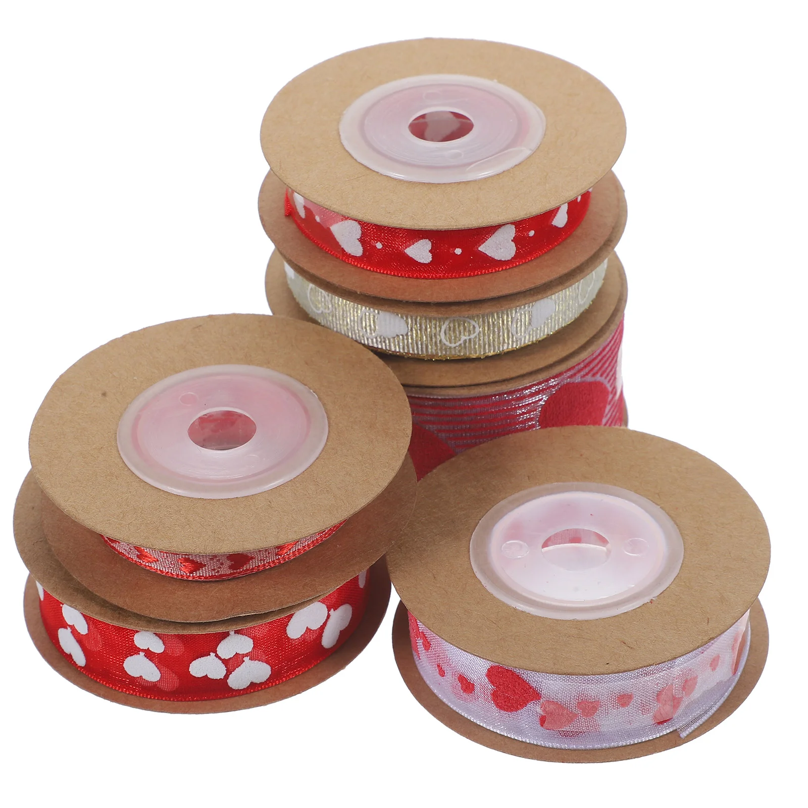 

6 Rolls Wedding Decor Ribbon Decoration Decorative Valentine's Day Wrapping Bow Tie DIY Colorful Party Favors