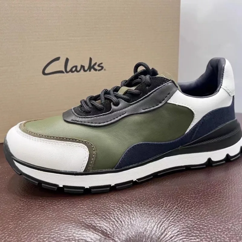 

2023 New Casual Shoes For Men Green Genuine Leather Walking Shoes Mens Top Quality Fashion Shoes Man Anti Slip Casual Sneakers