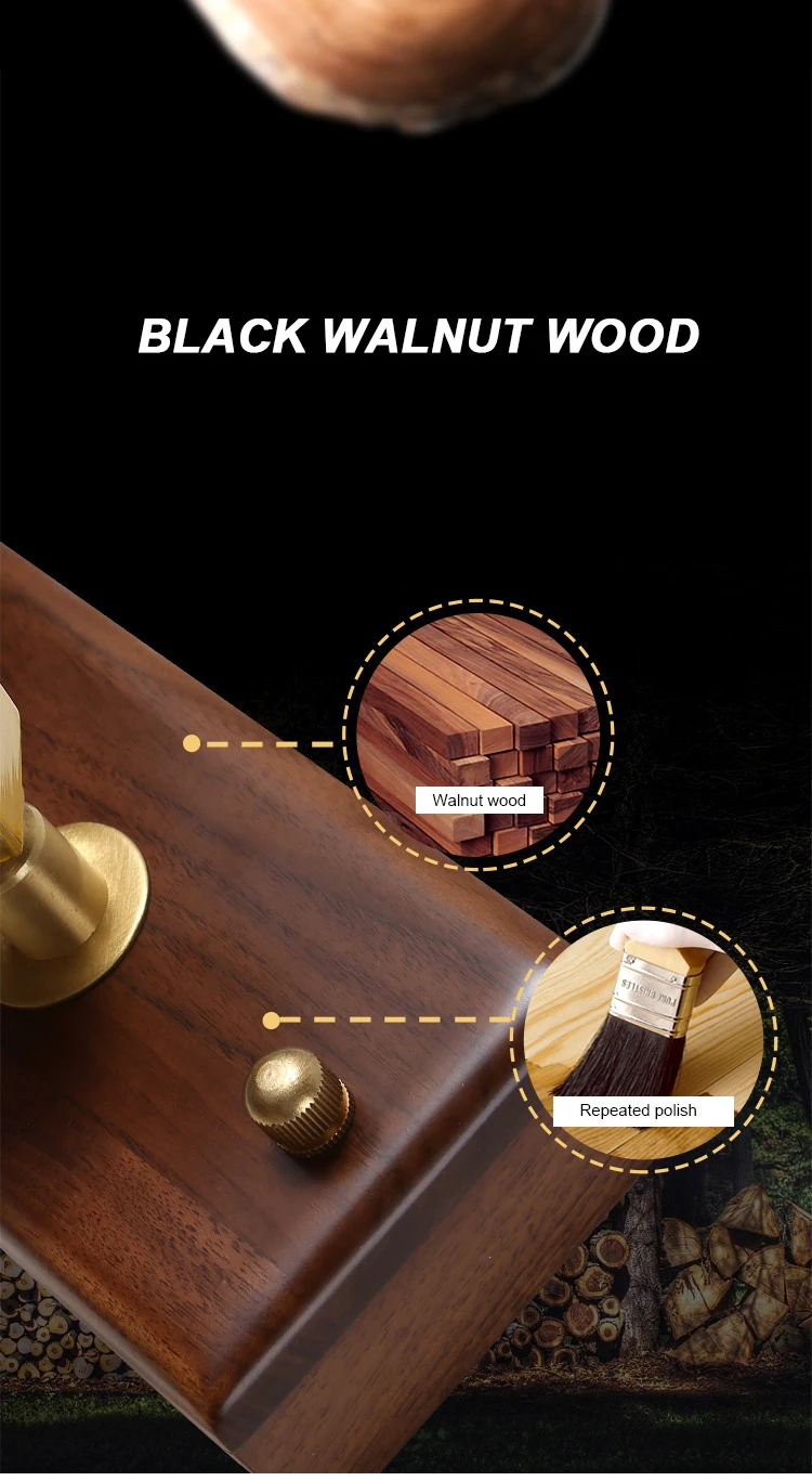Solid Wood Cabinet Mirror LED Wall Light Bathroom Wall Light Fixture