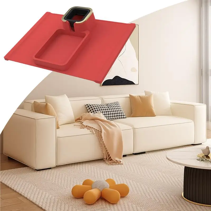 Couch Arm Table Remote Control Organizer Holder For Couch Sofa Armrest Remote Control And Cellphone Organizer Holder For Snacks