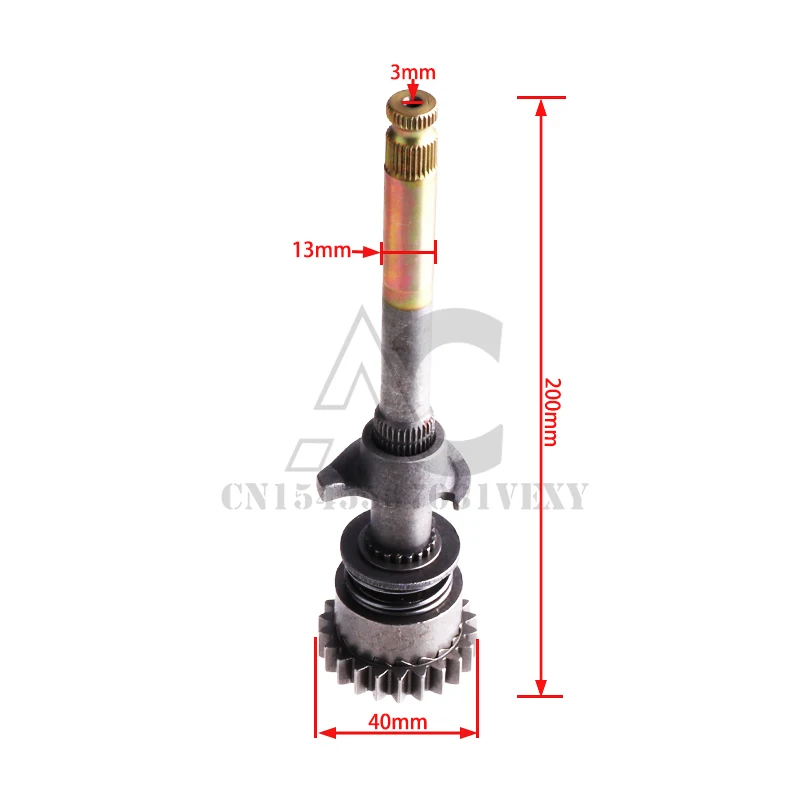 13mm KICKSTART SHAFT /SPRING FOR LIFAN 125 125cc ENGINE PIT DIRT BIKE KICK START SPARE PARTS