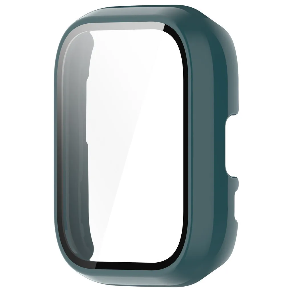 Premium Tempered Glass + Case Screen Protector with Hard PC Bumper for Smartwatches - Anti-Scratch Protection