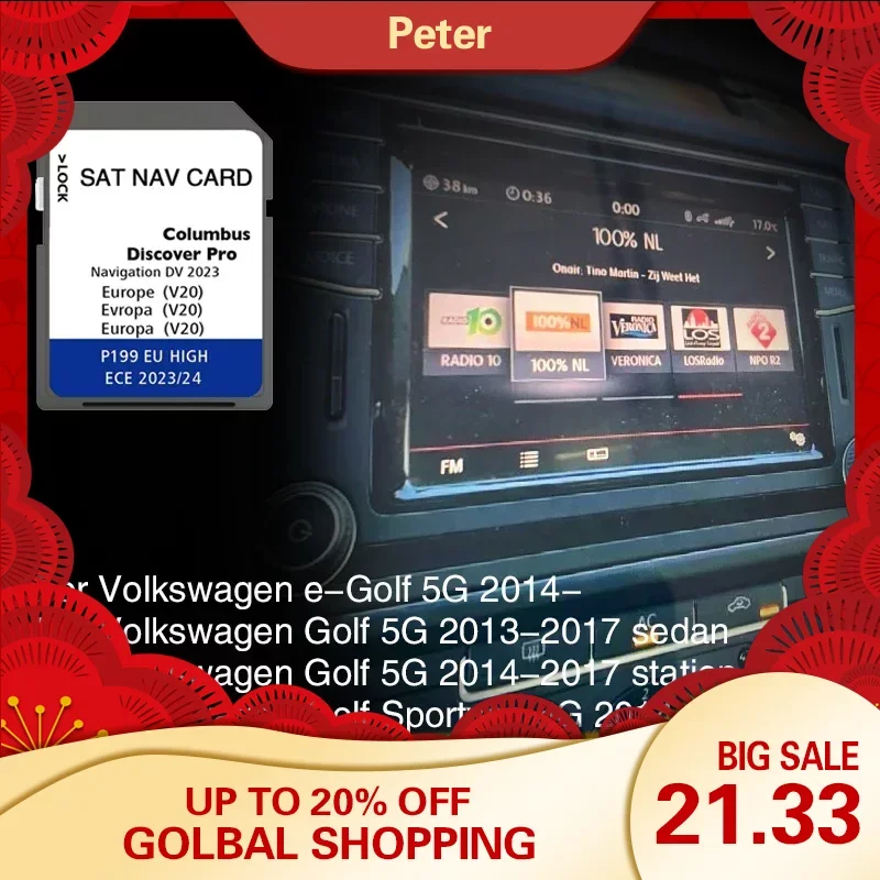 64Gb Pro Discover Media Navigation Sat Nav Dv V22 Gps Sd Card Europe Naving Map Accessori Navi