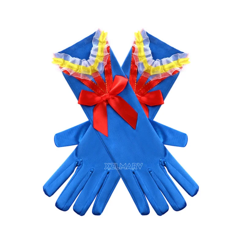 Girl Snow White Gloves Dress up Party Supplies Children Princess Cosplay Costume For Elsa Anna Belle