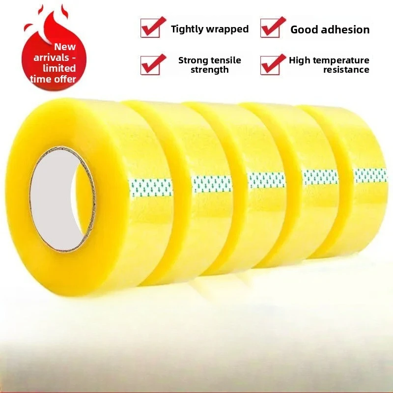 High Viscosity Clear Packing Tape - Strong Adhesive for Sealing, Mounting & Fixing