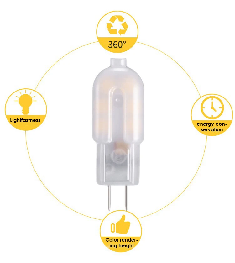 Description Picture 5 of itemMini G4 Bulb LED Corn Light Crystal Lights For Chandelier 12LEDs 12V Replace Halogen Lamp Small Bulb Low-voltage Crystal Lamp