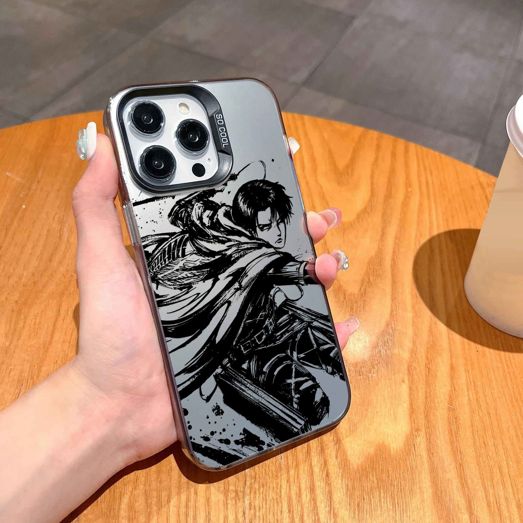 thumbnail image 1 of Nueva funda de teléfono de Anime Attack On Titan para iPhone 15 14 13 12 11 Pro Max X XR XSMAX 8 7 Plus, funda trasera mate a prueba de golpes, 1 of 5
