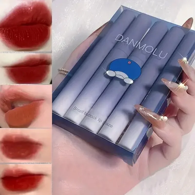Lipstick Set 5 Colors Matte Long Lasting Waterproof Non-Stick Cup Lip Glaze Not Easy To Fade Red Lips Lip Tint Cosmetic Makeup S2f784349294648cbad9fb2ed4668e0d3O