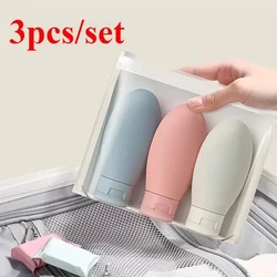 Compact Travel Bottle Set for Skincare and Toiletries Storage (3pcs)