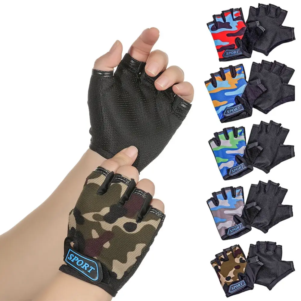 Breathable Half Finger Mittens Bicycle Gloves High Elastic Non-slip Bike Gloves Children's Bike Gloves Riding Equipment New 2024 5