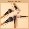 OVW Makeup Brushes Set  Natural-Synthetic Foundation Blender  Highlighter Makeup Brush Kits 2