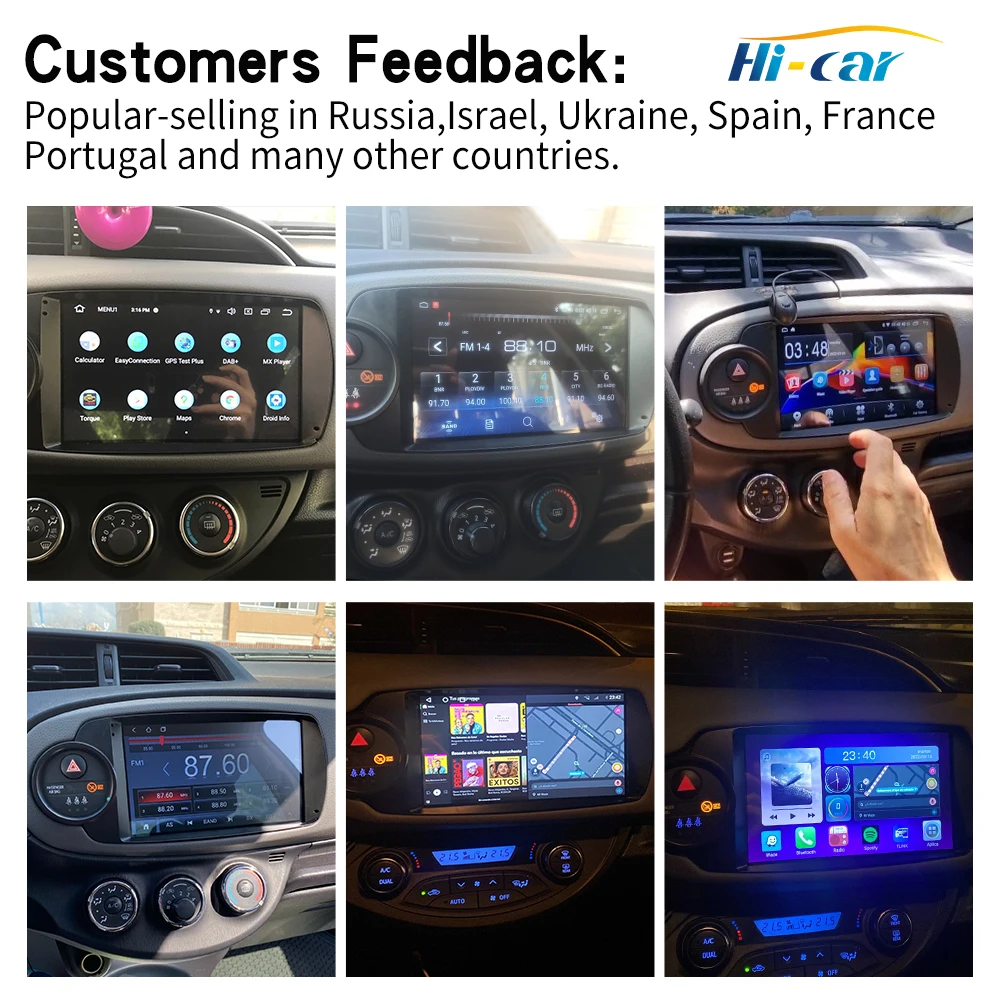 Radio con GPS para coche, reproductor con Android, Carplay, 2 Din,  Bluetooth, RDS, WiFi, USB, Unidad Principal para Corolla, Yaris, AVR4,  Camry, Toyota - AliExpress