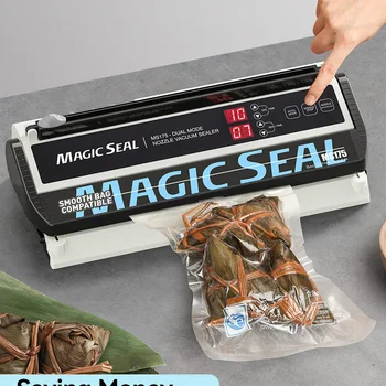 MAGIC 도장 진공 포장 기계, 식품 봉지 실러 씰링 기계, Mylar 가방, 주방 포장기, 자동 Manua