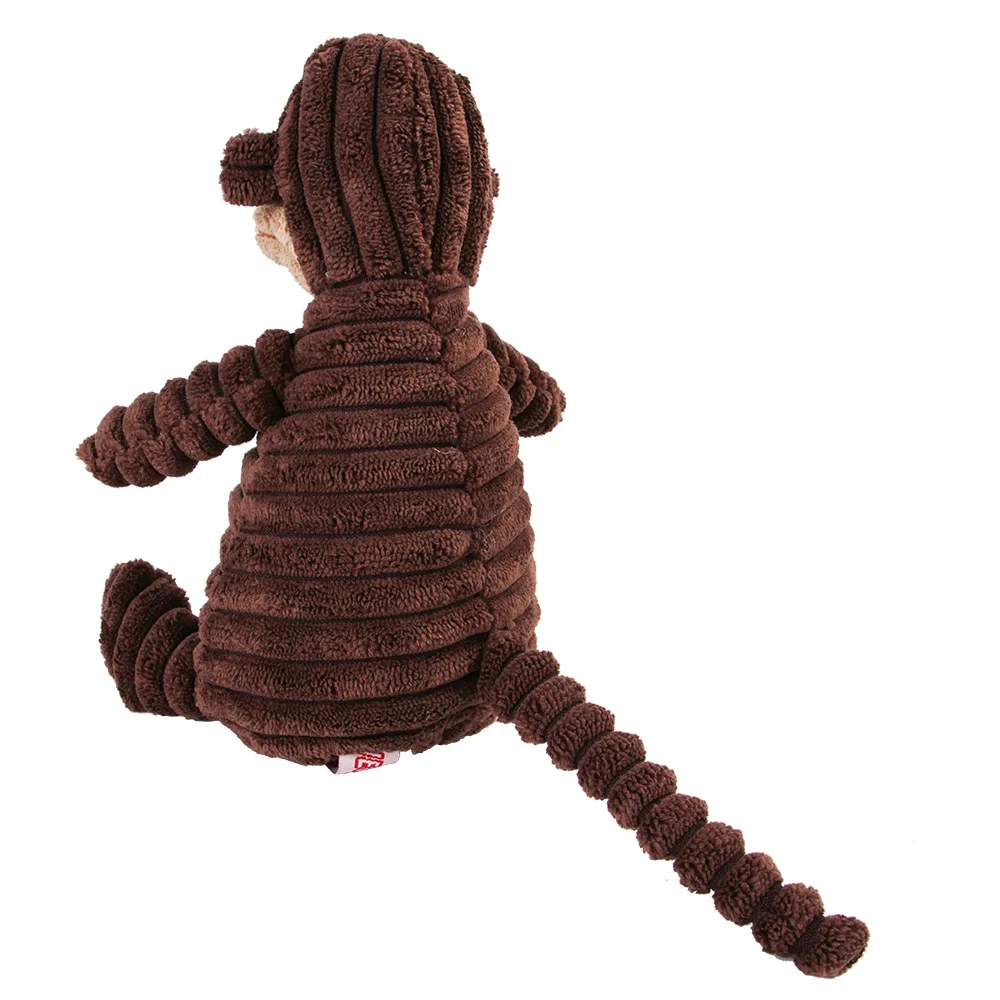 Plush Dog Toy Animals Shape Bite Resistant Squeaky Toys Corduroy Dog Toys for Small Large Dogs Puppy Pets Training Accessories 2