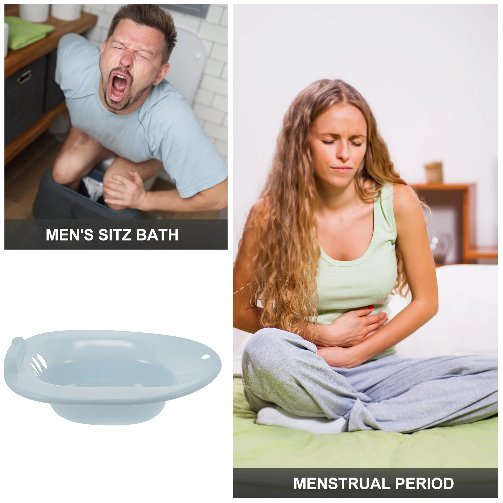Toilet Sitz Bath Basin Sitz Bath Toilet Seat Wash Basin Private Parts Washing Basin for Pregnant Women Elderly Patient Toilet Sitz Bath Tub Bidet