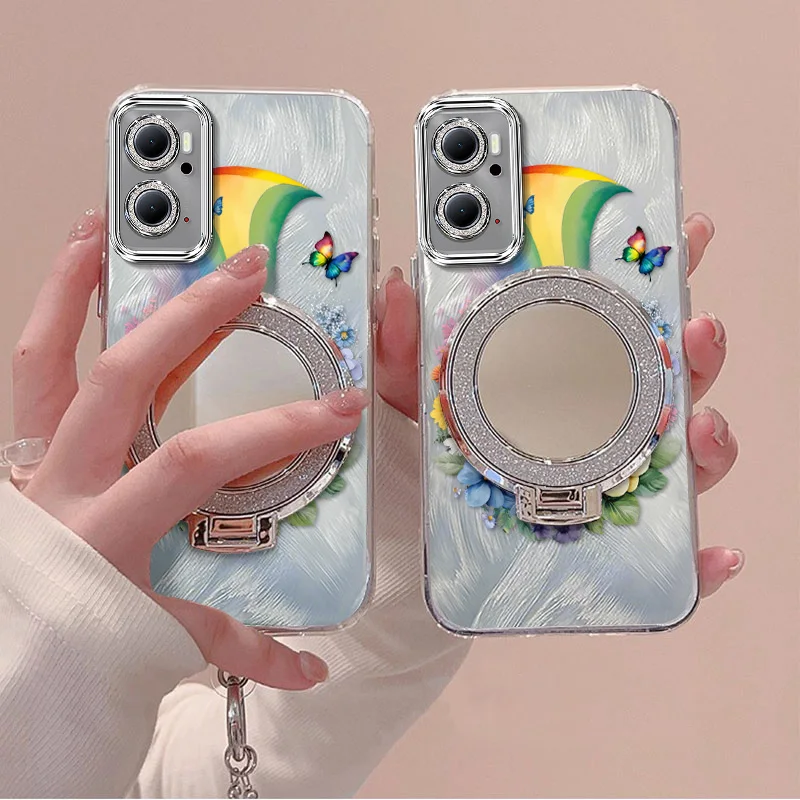 Rainbow Phone Case Set with Lanyard and Stand - 3 Piece Bundle