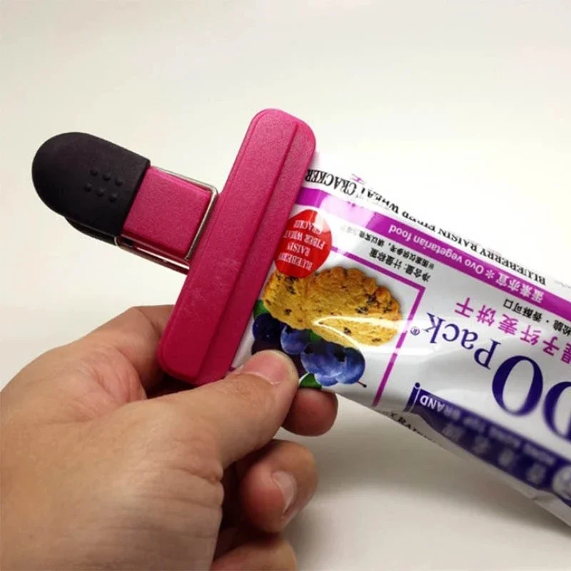 Portable Kitchen Storage Food Travel Plastic Tongs Snack Seal Sealing Bag Clips Sealer Clamp Storage Tool Kitchen Accessories bread bag clips kitchen bag clips sealing clips storage bag clips bag clips